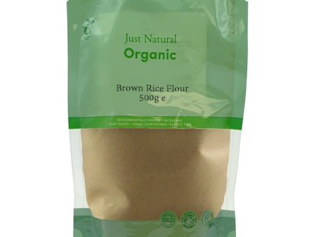 Just Natural Organic Organic Brown Rice Flour 500g For Discount