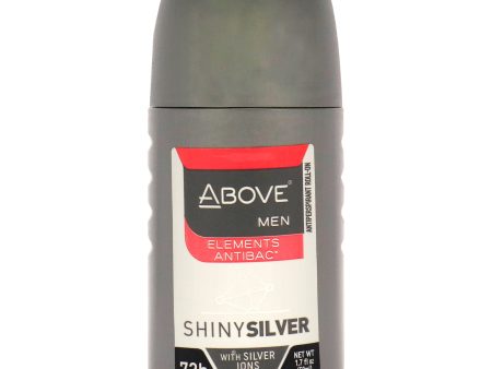 Above 72 Hours Elements Antibac Antiperspirant Deodorant - Shiny Silver by Above for Men - 1.7 oz Deodorant Roll-On For Discount