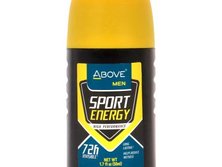 Above 72 Hours Sport Energy Antiperspirant Deodorant by Above for Men - 1.7 oz Deodorant Roll-On Sale