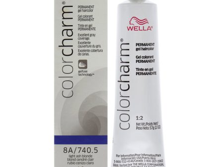 Wella Color Charm Permanent Hair Color Gel - 740.5 8A Light Ash Blonde by Wella for Unisex - 2 oz Hair Color Sale