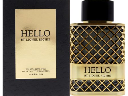 Lionel Richie Hello by Lionel Richie for Men - 3.4 oz EDT Spray Sale