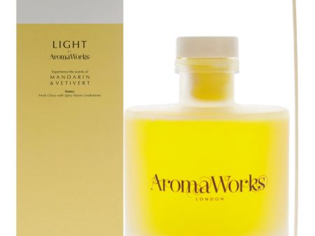 Aromaworks Light Range Reed Diffuser - Mandarin and Vetivert by Aromaworks for Unisex - 6.76 oz Reed Diffuser Online Hot Sale