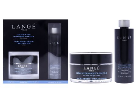 Lange Hydra-Protect Collection by Lange for Men - 2 Pc 1.7oz Hydra-Protect Smooth Cream, 6.08oz Blue Lagoon Gel Hot on Sale