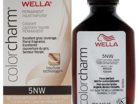 Wella Color Charm Permanent Liquid Hair Color - 5NW Light Natural Warm Blonde by Wella for Unisex - 1.42 oz Hair Color Online Sale