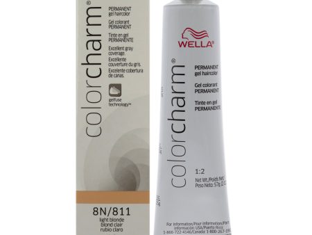 Wella Color Charm Permanent Hair Color Gel - 811 8N Light Blonde by Wella for Unisex - 2 oz Hair Color For Cheap