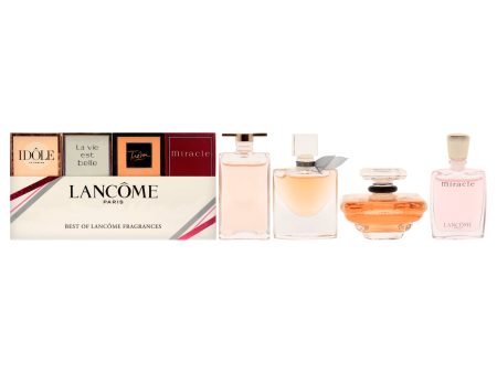 Lancome Best of Lancome by Lancome for Women - 4 Pc Mini Gift Set 0.16oz Idole EDP Splash, 0.135oz La Vie Est Belle EDP Splash, 0.25 Tresor EDP Splash, 0.16oz Miracle EDP Splash Cheap