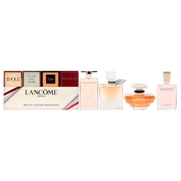 Lancome Best of Lancome by Lancome for Women - 4 Pc Mini Gift Set 0.16oz Idole EDP Splash, 0.135oz La Vie Est Belle EDP Splash, 0.25 Tresor EDP Splash, 0.16oz Miracle EDP Splash Cheap