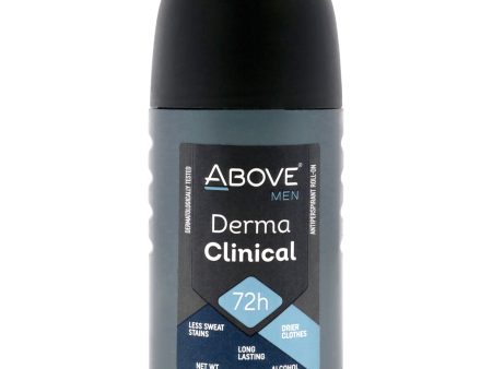 Above 72 Hours Derma Clinical Antiperspirant Deodorant by Above for Men - 1.7 oz Deodorant Roll-On Sale