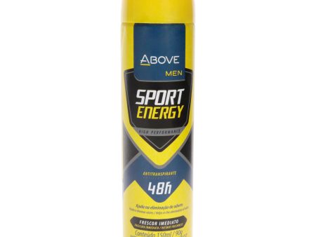 Above 48 Hours Sport Energy Antiperspirant Deodorant by Above for Men - 3.17 oz Deodorant Spray Discount