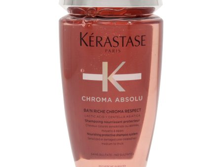 Kerastase Chroma Absolu Bain Riche Respect Shampoo by Kerastase for Unisex - 8.5 oz Shampoo Cheap