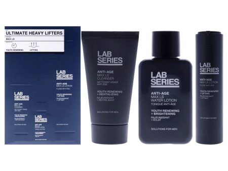 Lab Series Ultimate Heavy Lifters Set by Lab Series for Men - 3 Pc 1oz Anti Age Max LS Cleanser, 1oz Anti Age Max LS Water Lotion, 1.5oz Anti Age Max LS Lotion Online Hot Sale