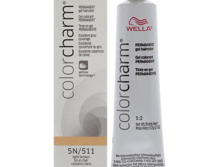 Wella Color Charm Permanent Creme Gel Hair Color - 511 5N Light Brown by Wella for Unisex - 2 oz Hair Color Online Hot Sale