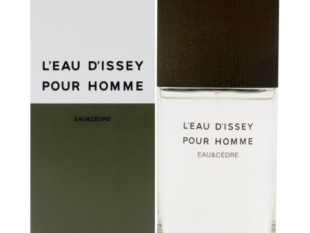 Issey Miyake Leau Dissey Eau and Cedre by Issey Miyake for Men - 3.3 oz EDT Intense Spray Cheap