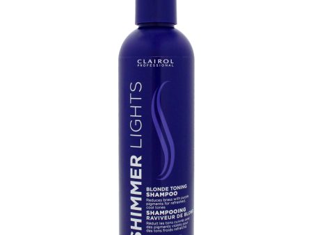 Clairol Shimmer Lights Blonde Toning Shampoo by Clairol for Unisex - 8 oz Shampoo Online now