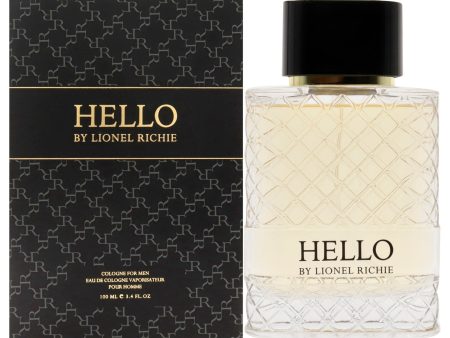 Lionel Richie Hello by Lionel Richie for Men - 3.4 oz EDC Spray Discount