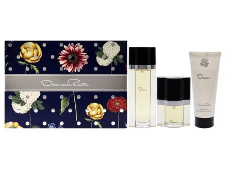 Oscar De La Renta Oscar De La Renta by Oscar De La Renta for Women - 3 Pc Gift Set 3.4oz EDT Spray, 1oz EDT Spray, 3.4oz Body Lotion Sale