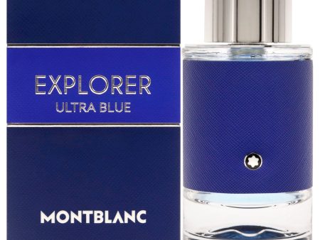 Mont Blanc Explorer Ultra Blue by Mont Blanc for Men - 3.3 oz EDP Spray Hot on Sale