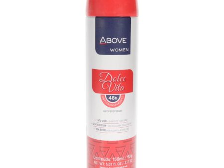 Above 48 Hours Antiperspirant Deodorant - Dolce Vita by Above for Women - 3.17 oz Deodorant Spray Supply