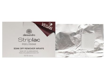 Alessandro Striplac Peel or Soak Off Remover Wraps by Alessandro for Women 50 Pc Wraps For Sale