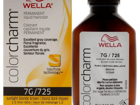 Wella Color Charm Permanent Liquid Hair Color - 725 7G Sunlight Blonde Brown by Wella for Unisex - 1.42 oz Hair Color Sale