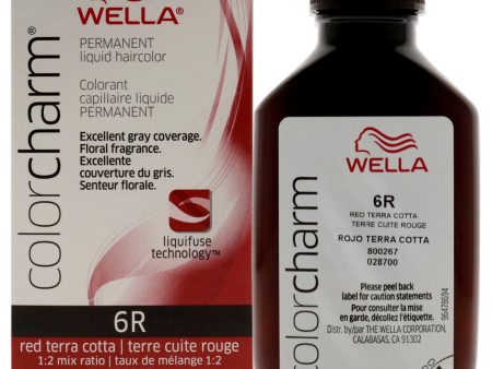 Wella Color Charm Permanent Liquid Hair Color - 6R Red Terra Cotta by Wella for Unisex - 1.42 oz Hair Color on Sale