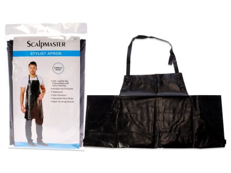 Scalpmaster Fashion Stylist Apron - Black by Scalpmaster for Unisex - 1 Pc Apron Sale