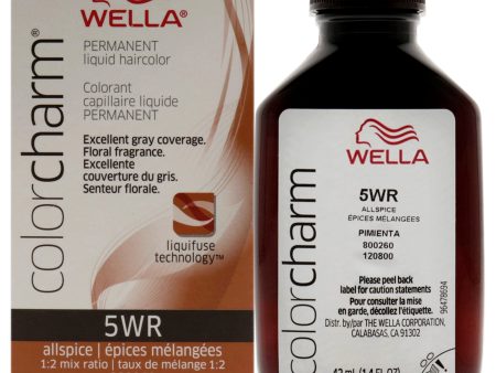 Wella Color Charm Permanent Liquid Hair Color - 5WR Allspice by Wella for Unisex - 1.42 oz Hair Color Supply