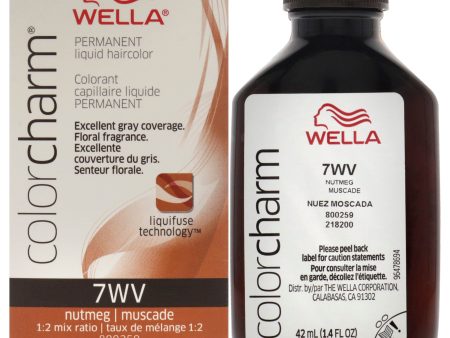 Wella Color Charm Permanent Liquid Hair Color - 7WV Nutmeg by Wella for Unisex - 1.42 oz Hair Color Supply