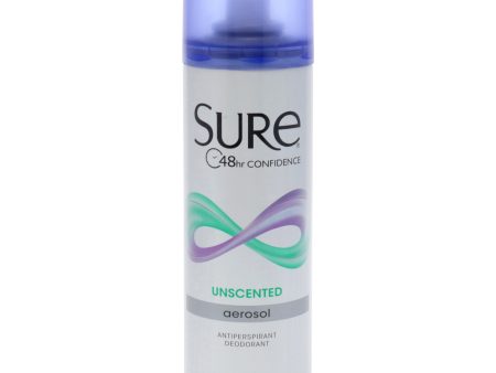 Sure Aerosol Anti-Perspirant and Deodorant - Unscented by Sure for Unisex - 6 oz Deodorant Spray Online Hot Sale