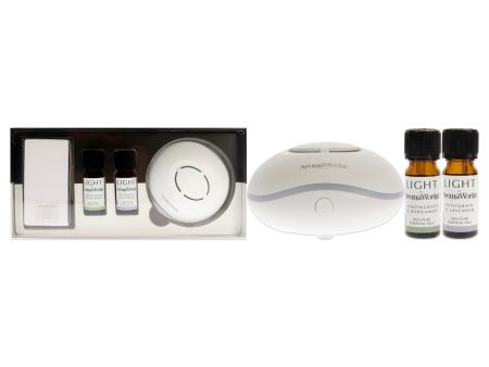 Aromaworks Light Range USB Aroma Diffuser Set by Aromaworks for Unisex - 4 Pc 0.33oz Light Essential Oil - Lemongrass and Bergamot, 0.33oz Light Essential Oil - Petitgrain and Lavender, USB Diffuser, USB Cable and 20 Refill Pads Sale