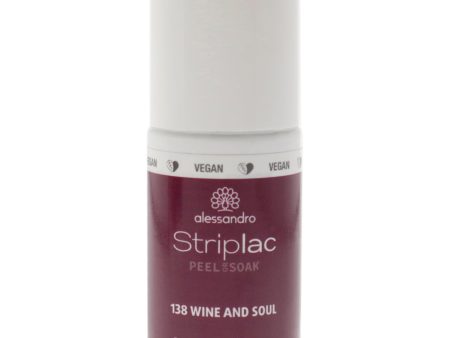 Alessandro Striplac Peel or Soak - 138 Wine and Soul by Alessandro for Women - 0.27 oz Nail Polish Online