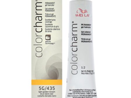 Wella Color Charm Permanent Hair Color Gel - 435 5G Light Golden Brown by Wella for Unisex -2 oz Hair Color Hot on Sale