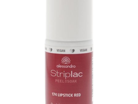 Alessandro Striplac Peel or Soak - 174 Lipstick Red by Alessandro for Women - 0.27 oz Nail Polish Fashion