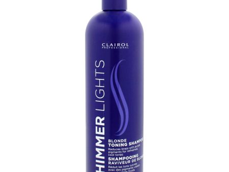 Clairol Shimmer Lights Blonde Toning Shampoo by Clairol for Unisex - 16 oz Shampoo For Sale