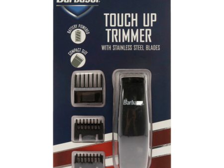 Barbasol Touch Up Trimmer by Barbasol for Men - 4 Pc Trimmer, 3Pc Guide Combs (3mm, 6mm, 10mm), Battery Powered For Sale