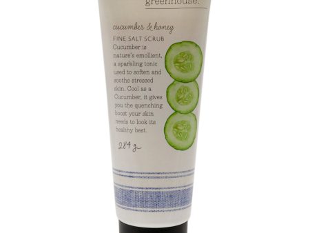 The Cottage Greenhouse Fine Salt Scrub - Cucumber and Honey by The Cottage Greenhouse for Unisex - 10 oz Scrub Discount