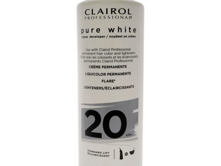 Clairol Pure White 20 Volume Creme Developer by Clairol for Unisex - 32 oz Lightener Online