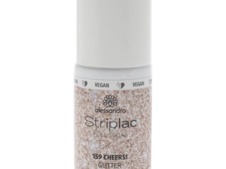 Alessandro Striplac Peel or Soak Glitter - 159 Cheers by Alessandro for Women - 0.27 oz Nail Polish Supply