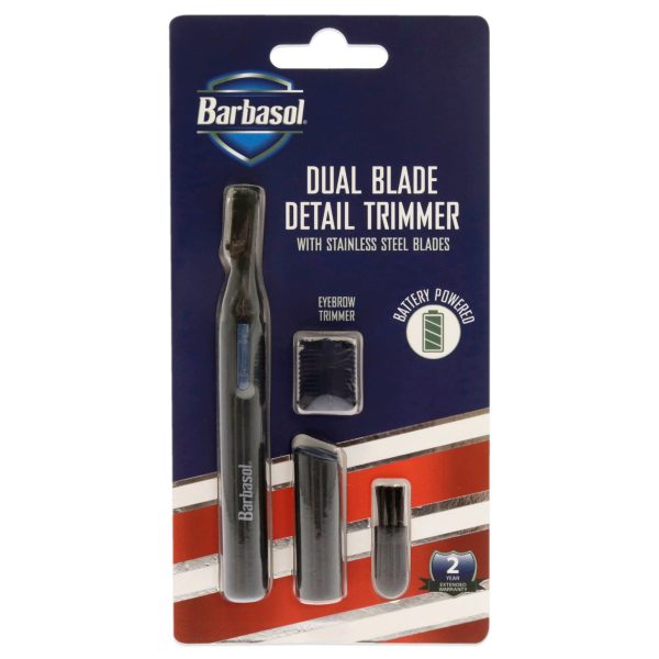 Barbasol Dual Blade Detail Trimmer by Barbasol for Men - 1 Pc Trimmer Precision Trimmer, Fine Detail Trimmer, Angled Head Online Sale