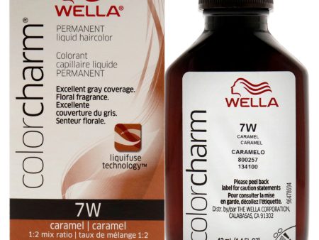 Wella Color Charm Permanent Liquid Hair Color - 7W Caramel by Wella for Unisex - 1.42 oz Hair Color Online