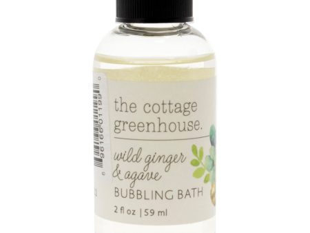 The Cottage Greenhouse Bubbling Bath - Wild Ginger and Agave by The Cottage Greenhouse for Unisex - 2 oz Body Wash Supply