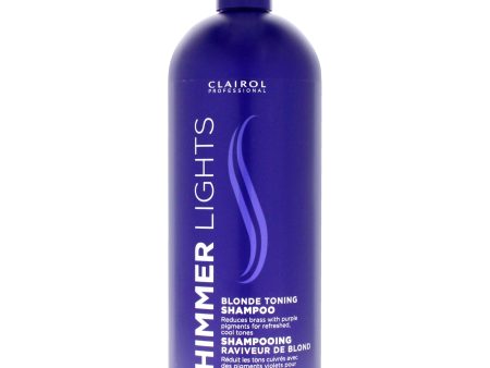 Clairol Shimmer Lights Blonde and Silver Shampoo by Clairol for Unisex - 31.5 oz Shampoo Online Sale