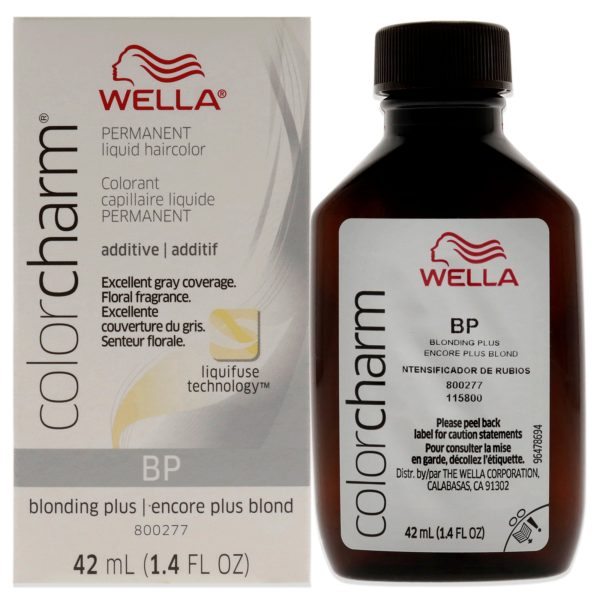 Wella Color Charm Permanent Liquid Hair Color - BP Blonding Plus by Wella for Unisex - 1.42 oz Hair Color Fashion