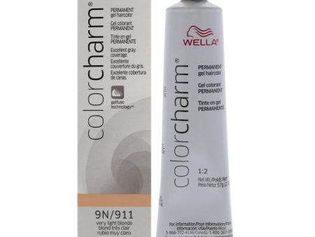 Wella Color Charm Permanent Hair Color Gel - 911 9N Very Light Blonde by Wella for Unisex -2 oz Hair Color Online Hot Sale