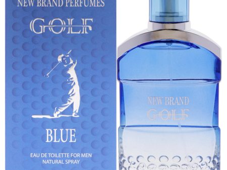 New Brand Golf Blue for New Brand for Men by Men - 3.3 oz EDT Spray Hot on Sale