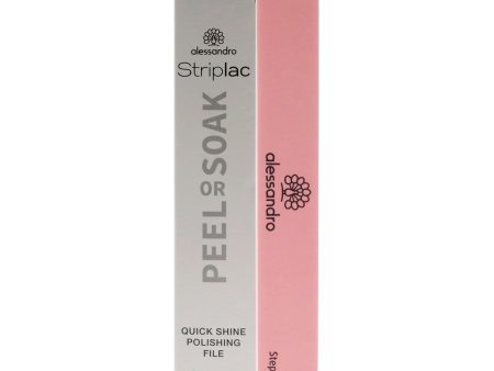 Alessandro Striplac Peel or Soak Quick Shine Polishing File by Alessandro for Women 2 Pc Nail File on Sale