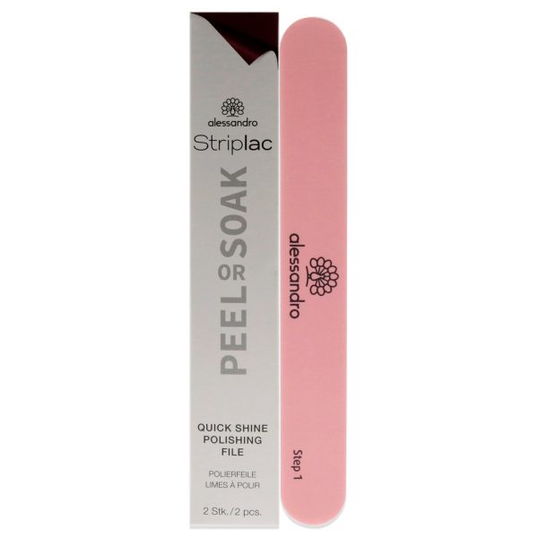 Alessandro Striplac Peel or Soak Quick Shine Polishing File by Alessandro for Women 2 Pc Nail File on Sale