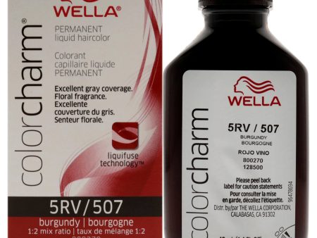 Wella Color Charm Permanent Liquid Hair Color - 5RV Burgundy by Wella for Unisex - 1.42 oz Hair Color Sale