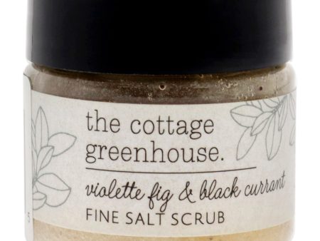 The Cottage Greenhouse Fine Salt Scrub - Violette Fig and Black Currant by The Cottage Greenhouse for Unisex - 1 oz Scrub Sale