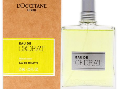 L Occitane Eau de Cedrat by LOccitane for Men - 2.5 oz EDT Spray Online